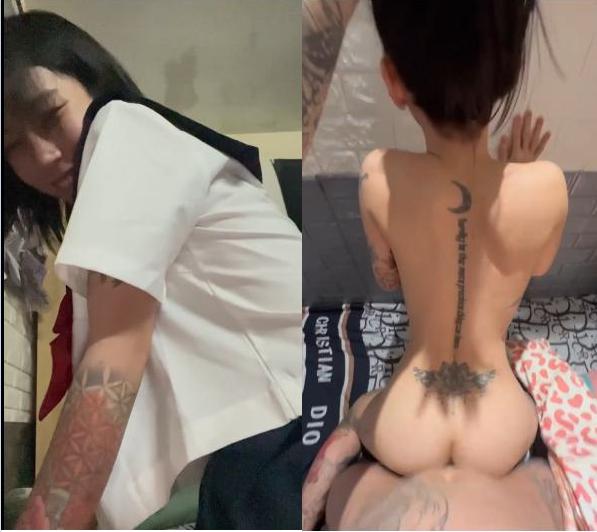 Doggy em tato trong nha ve sinh cong cong